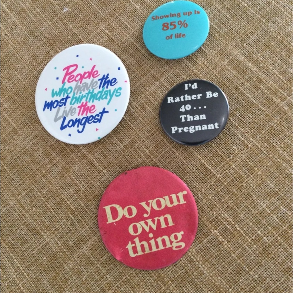 Colorful Button Pin Set